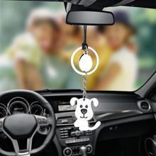Car Pendant Swing Rock Moving head Pet My Dog Rearview Mirror Decoration Hanging Ornaments Automobiles Interior Cars Accessories 2024 - buy cheap