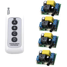 AC 220V 1CH 1CH 10A Wireless Remote Control Switch System Radio Relay Receiver Module Transmitter Learning Code 315/433MHz 2024 - buy cheap