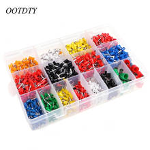 OOTDTY 7 color 2120pcs/lot Bootlace Ferrules kit set Wire Crimp Connector Insulated Cord Pin End Terminal 2024 - buy cheap