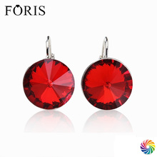 FORIS-pendientes de cristal de acero inoxidable para mujer, joyería de marca, regalo de Navidad, PE017 2024 - compra barato