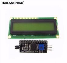 2 шт. = 1 лот пластина адаптера ЖК-дисплея с желтой/зеленой подсветкой IIC/I2C + LCD 1602 2024 - купить недорого