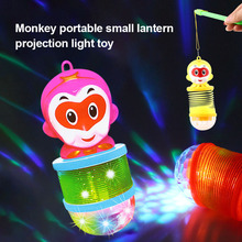 Monkey Stretch Luminous Toys Lantern Projection Spring Expansion Light Toy Funny Animal Glowing Children Toy 2024 - buy cheap