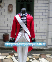 Axis Powers cosplay costume British War of independence Red military uniform Cosplay Costume Custom Made Any Size 2024 - buy cheap