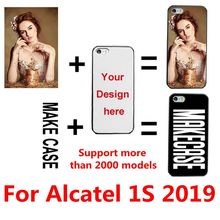 Capa para foto com nome personalizado, faça você mesmo, impressão customizada, capa para alcatel 1s 2019 2024 - compre barato