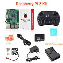 Raspberry Pi 3+32G SD Card+USB WiFi Wireles Adapter+Wireless Remote Keyboard+HDMI Cable+Case+Heat Sink+Power Adapter+Mini Fan 2024 - buy cheap