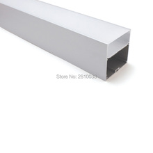 10X2 M Sets/Lot U perfil de aluminio led bar cuadrado de gran tamaño tipo aluminio led canal con fuente de alimentación para lámpara colgante 2024 - compra barato