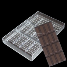 New Arrival 4-Lines Chocolate Bar Mold Polycarbonate Candy Tray Hard PC DIY Chocolate Mould 2024 - buy cheap