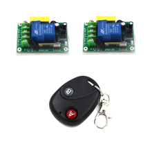 Interruptor com controle remoto sem fio, ac 220v 30a 1ch rádio, receptor com dois botões, transmissor sku: 5522