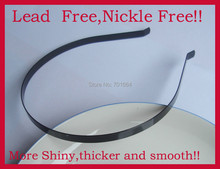 10PCS 7mm Black Plain Metal Hair Headbands with bend end at nickle free and lead free,BARGAIN for BULK 2024 - buy cheap