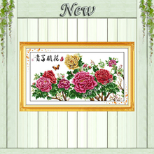 Blooming flower butterfly home decor painting counted print on canvas DMC 11CT 14CT Cross Stitch kits embroidery needlework Sets 2024 - buy cheap