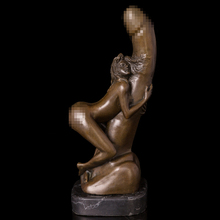 BRONZES Lust  Girl  Bronze Sculpture  Statue Art Figure Figurine Hot Cast Home Hotel Decoration 2024 - buy cheap