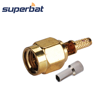 Superbat обжим SMA разъем RF коаксиальный разъем для кабеля RG316 RG174 RG188 LMR100 RG178 1,13 мм 1,37 мм 2024 - купить недорого
