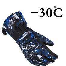 children ski gloves pink blue Waterproof Snow Gloves Winter Motorcycle Skiing gloves Snowboarding Gloves For Outdoor 2024 - buy cheap