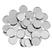 50 Pack Empty Round Metal Tin Palette Pans Cosmetic Eyeshadow Blush Lipstick Organizer Size 36 Mm For Magnets Cosmetic Palettes 2024 - buy cheap
