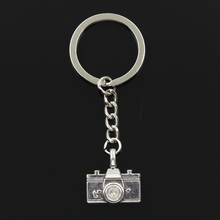 Fashion 30mm Key Ring Metal Key Chain Keychain Jewelry Antique Silver Color Plated Camera 22x21mm Pendant 2024 - buy cheap