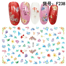 5 folhas bonito Animal do estilo fino adesivo beleza do prego decalques decorações Da Arte do Prego Adesivos DIY manicure ferramentas fontes F23640 2024 - compre barato