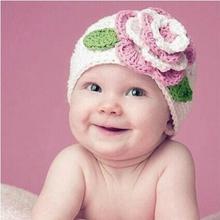 Cute Big Flower Baby Kids Infant Toddler Girl Warm Beanie Knit Hat Cap L1212 2024 - buy cheap