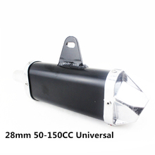 Silenciador Universal para motocicleta, tubo de escape de 28mm, 50cc, 110cc, 125cc y 150cc 2024 - compra barato