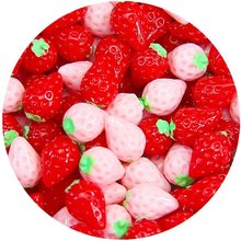 6pcs/lot Fruit Strawberry DIY Slime Supplies Accessories For Slime Filler Miniature Resin Kids Polymer Plasticine Gift 2024 - buy cheap