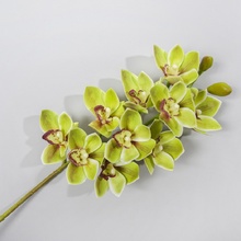 3D flores artificiais real toque orquídeas cymbidium orquídea Phalaenopsis látex para Peças Centrais Do Casamento Casa Decorativo Flor 2024 - compre barato
