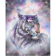 5D Square Diamond Painting Tiger Animal Scenery Cross Stitch DIY Diamond Embroidery Full Round Rhinestones Home Decor Love Gift 2024 - buy cheap