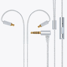 Cable de actualización de auriculares Chapado en plata, Cable de auriculares MMCX SE215, SE315, IE80, IE8I, IE8, A2DC, 2 pines, 0,78mm 2024 - compra barato