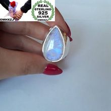 Hxomzj anel de prata para mulheres, anel de prata esterlina 925 para festa de casamento, presente de mulheres e homens rr34, venda por atacado 2024 - compre barato