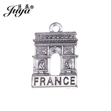 JUYA Francia-joyería De arco De Triomphe, accesorios hechos a mano, 25x17mm, 5 uds., collar antiguo, DIY, hacer colgantes, AO0460 2024 - compra barato