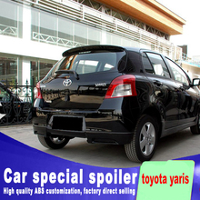 Спойлер для toyota Yaris 2008, 2009, 2010, 2011, 2012, 2013 года, высококачественный спойлер из АБС-пластика для праймера, багажника, губ, крыла, заднего окна 2024 - купить недорого