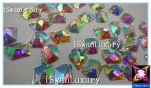China a + + + vendedor cristais de resina ab cor 17x21mm acessórios gema pedras strass para costura diamante strass costurar-no flatback 2024 - compre barato