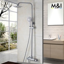 Bathroom Contemporary Thermostatic Rainfall Shower Head Bathroom Bath Shower Mixer Taps Shower Faucet Tap Shower Set 2024 - buy cheap