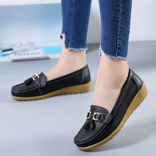 Genuine Leather Flats Shoes Women Loafers Women Flats Ballet Casual Flat Shoes Woman  Moccasins Autumn Winter Butterfly-Knot 2024 - buy cheap
