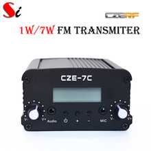 Rádio de transmissão emissor fm estéreo pll de 1w 7w com porta tnc 2024 - compre barato