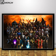 Home Decoration Mortal Kombat Poster Scorpion Fighting Game Posters and Prints Canvas Painting Wall Art Picture for Living Room 2024 - buy cheap