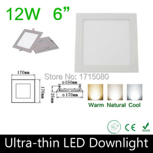 10 pcs/lot  2015 New Arrive 12W Led panel square ceiling down light 2835SMD lamp 85~265V for kitchen bathroom lighting Via DHL 2024 - buy cheap