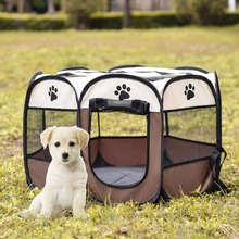 Dog House Portable Foldable Playpen Pet Puppy Exercise Dog Kennel Cage Resistant Outdoor pet mat Removable dog tent Bed fence 2024 - buy cheap