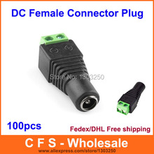 100pcs 2.1 x 5.5mm DC Power Female Plug Jack Adapter Connector Plug for CCTV DVR LED Strip Light DHL Free Shipping 2024 - buy cheap