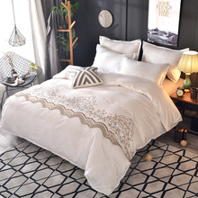Jogo de cama floral/branco com travesseiro, conjunto de roupa de cama com manta, tamanho único/duplo/king 2/3pçs boho, tecido doméstico sem lençol 2024 - compre barato
