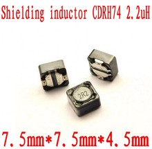 1000 unids/lote Inductor blindado SMD Inductores de potencia 7*7*4MM 2.2uH CDRH74R 2R2 alta calidad 2024 - compra barato