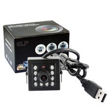 ИК-камера ночного видения ELP 480P VGA cmos OV7725, инфракрасная мини usb камера с объективом 3,6 мм 2024 - купить недорого