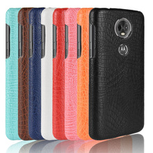 Surin-funda con patrón de cocodrilo para Motorola Moto E5 Plus, cubierta de piel de cocodrilo Retro de lujo, novedad 2024 - compra barato