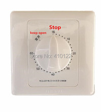 60 Minutes Kitchen Mini Heater Electronic Mechanical Timer Time Switch Relay For Pump Motor Lamp Fan 20pcs/lot 2024 - купить недорого