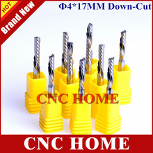 5pcs Down-Cut 4mm*17mm Left Spiral One Flute Import Carbide CNC Router Bits Milling Cutter for Wood, Acrylic, MDF 2024 - buy cheap