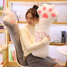 80/100cm Long Cat Claw Pillow Plush Toy Soft Cushion Stuffed Animal Doll Sleep Sofa Bedroom Decor Kawaii Lovely Gifts For Kids 2024 - buy cheap