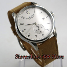 Relógio masculino de 42mm, mostrador branco, data, 24 horas, conjunto portátil st 1731, movimento automático 2024 - compre barato