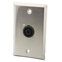 1 Gang Solid Style Stainless Steel Single Port Special Sound Mike Wall Plate 2024 - buy cheap