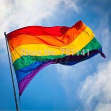 Радужный Флаг для геев, 90x150 см, 3x5 футов 2024 - купить недорого