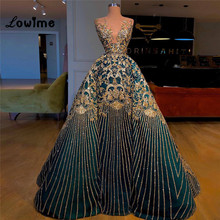 Plus Size Glitter Evening Dresses Formal Dubai Party Dress Robe De Soiree 2020 Turkish Middle East Arabic Prom Gown 2020 Custom 2024 - buy cheap