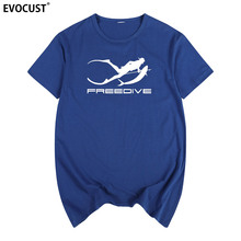 Camiseta masculina de algodão lycra mergulhador, camiseta para homens engraçada presente de aniversário 2024 - compre barato