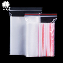 Wholesale 1000Pcs/lot Ziplock Bag Clear Jewelry Package Storage Pouch PE Resealable Clear 6C Bag Waterproof Sealed Bag 10*7CM 2024 - buy cheap